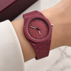 Vişne Polycarbon Kordonlu Unisex Saat