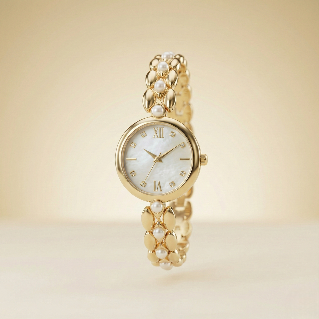 Minimalist Gold Kordonlu Kadın Saat
