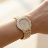 Minimalist Taş İşlemeli Gold Kadın Saat