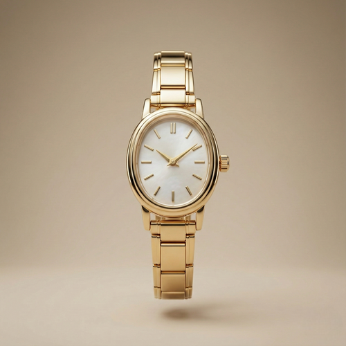 Minimalist Gold Detaylı Kadın Saat