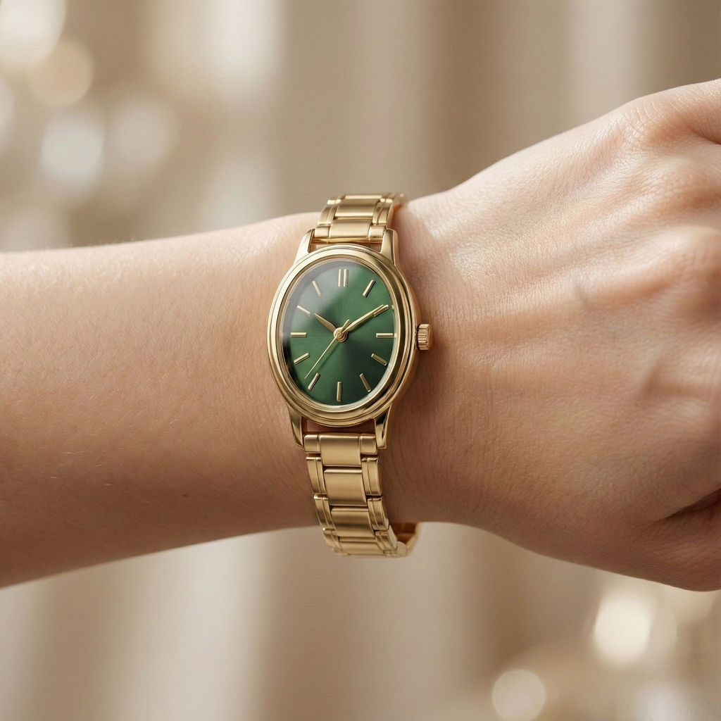 Minimalist Gold Detaylı Kadın Saat