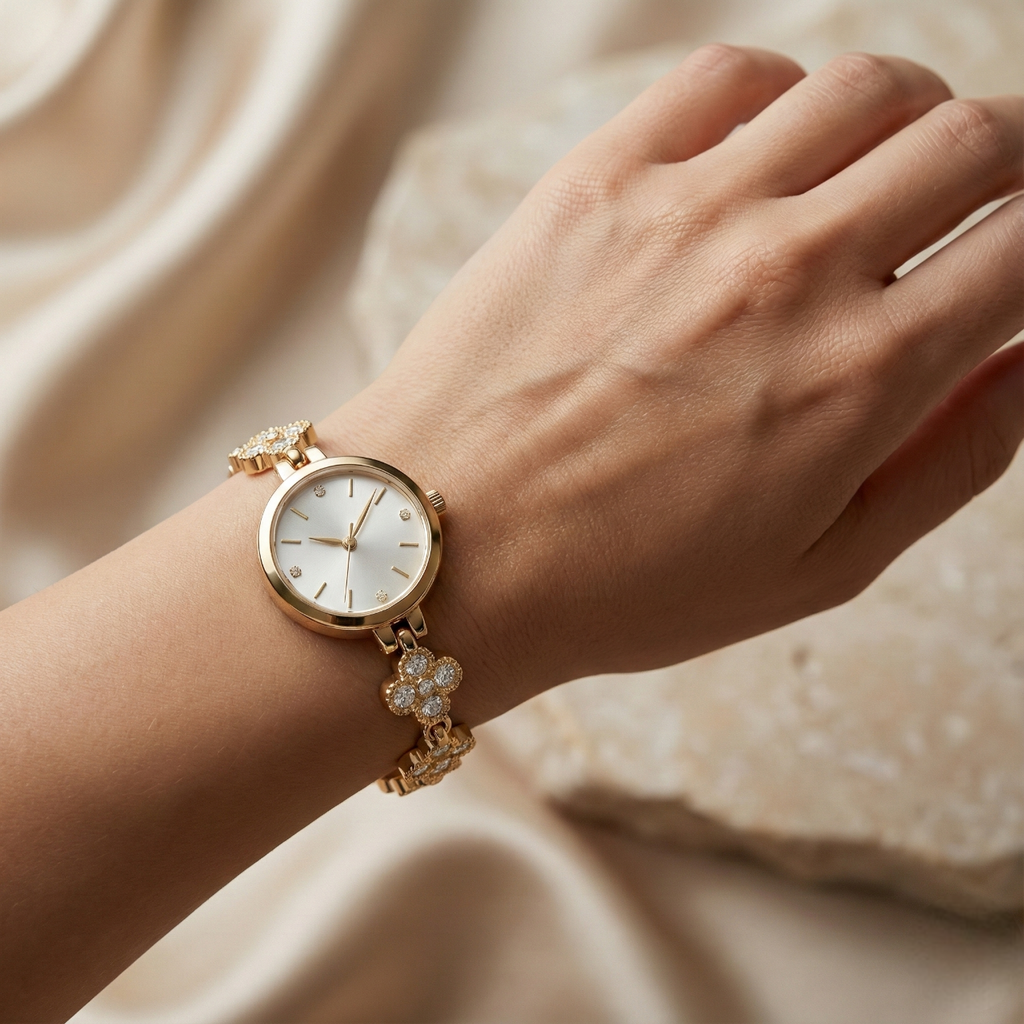 Minimalist Gold Detaylı Kadın Saat