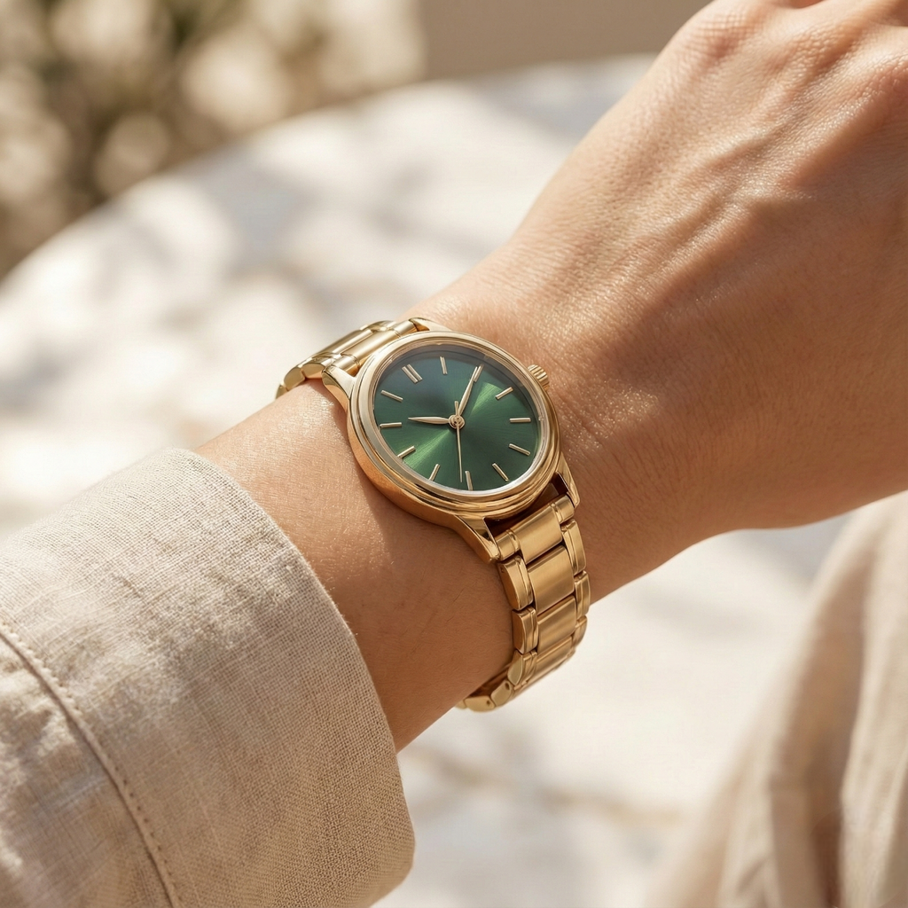 Minimalist Gold Detaylı Kadın Saat