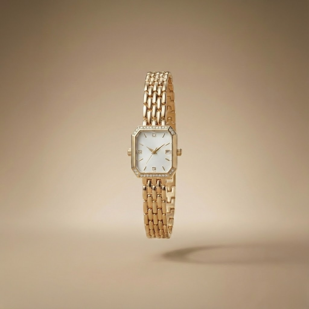 Minimalist Gold Kordonlu Kadın Saat