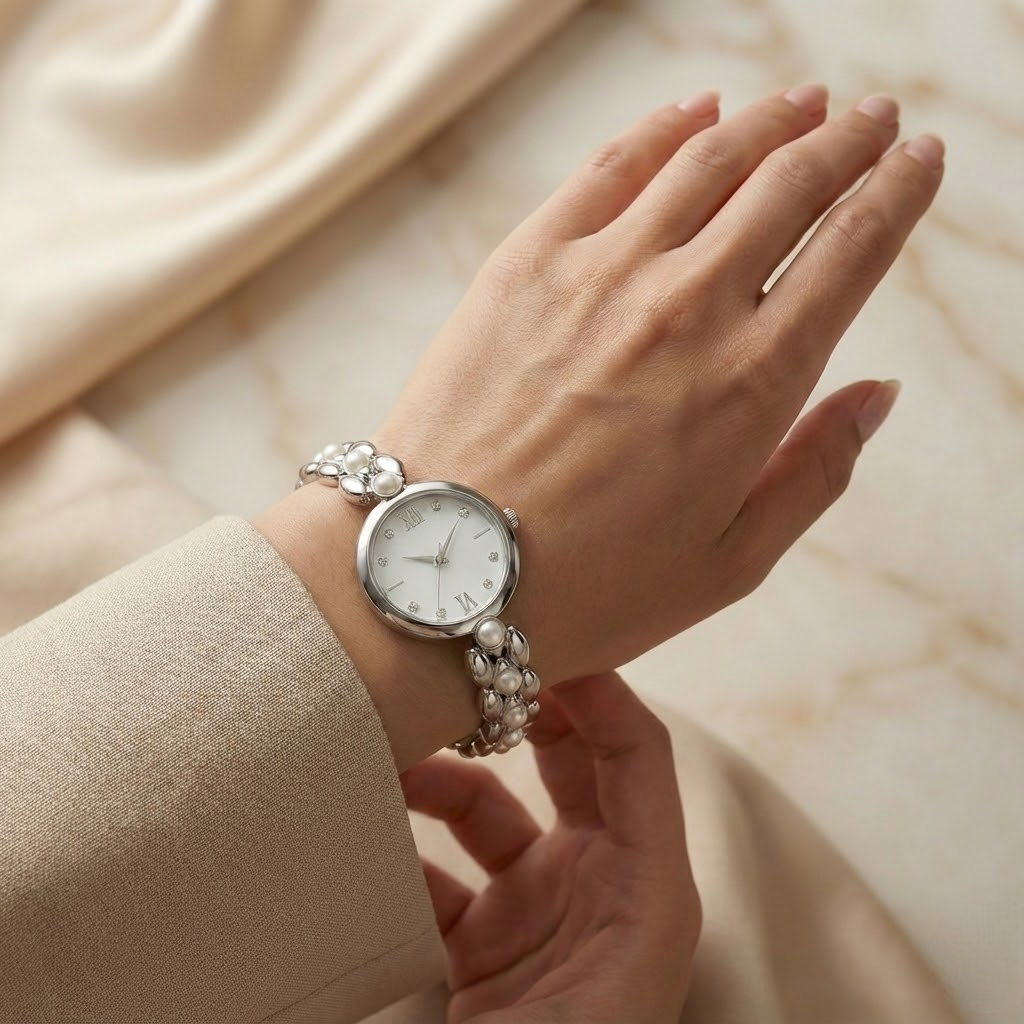 Minimalist Silver Kordonlu Kadın Saat